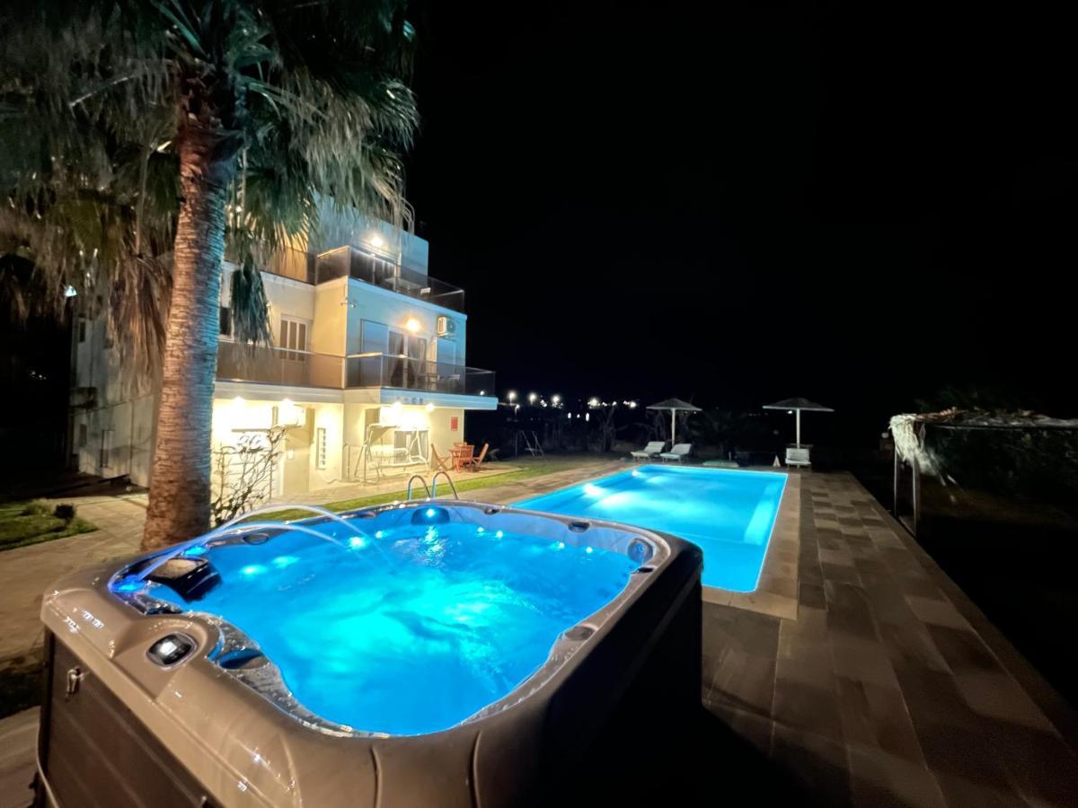 Martimi Apartments - 200M From Drapanias Beach - Pool - Hot Tub - Sauna - Bbq 키사모스 외부 사진