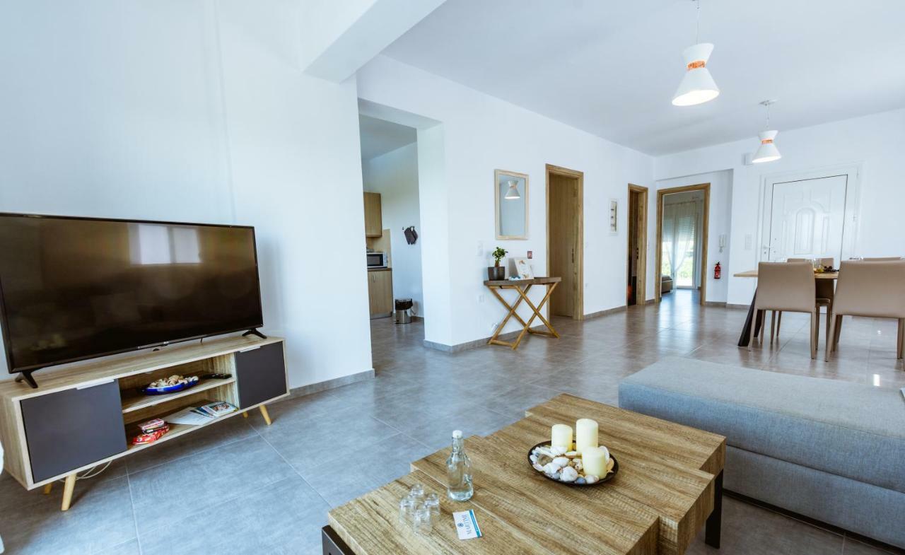Martimi Apartments - 200M From Drapanias Beach - Pool - Hot Tub - Sauna - Bbq 키사모스 외부 사진